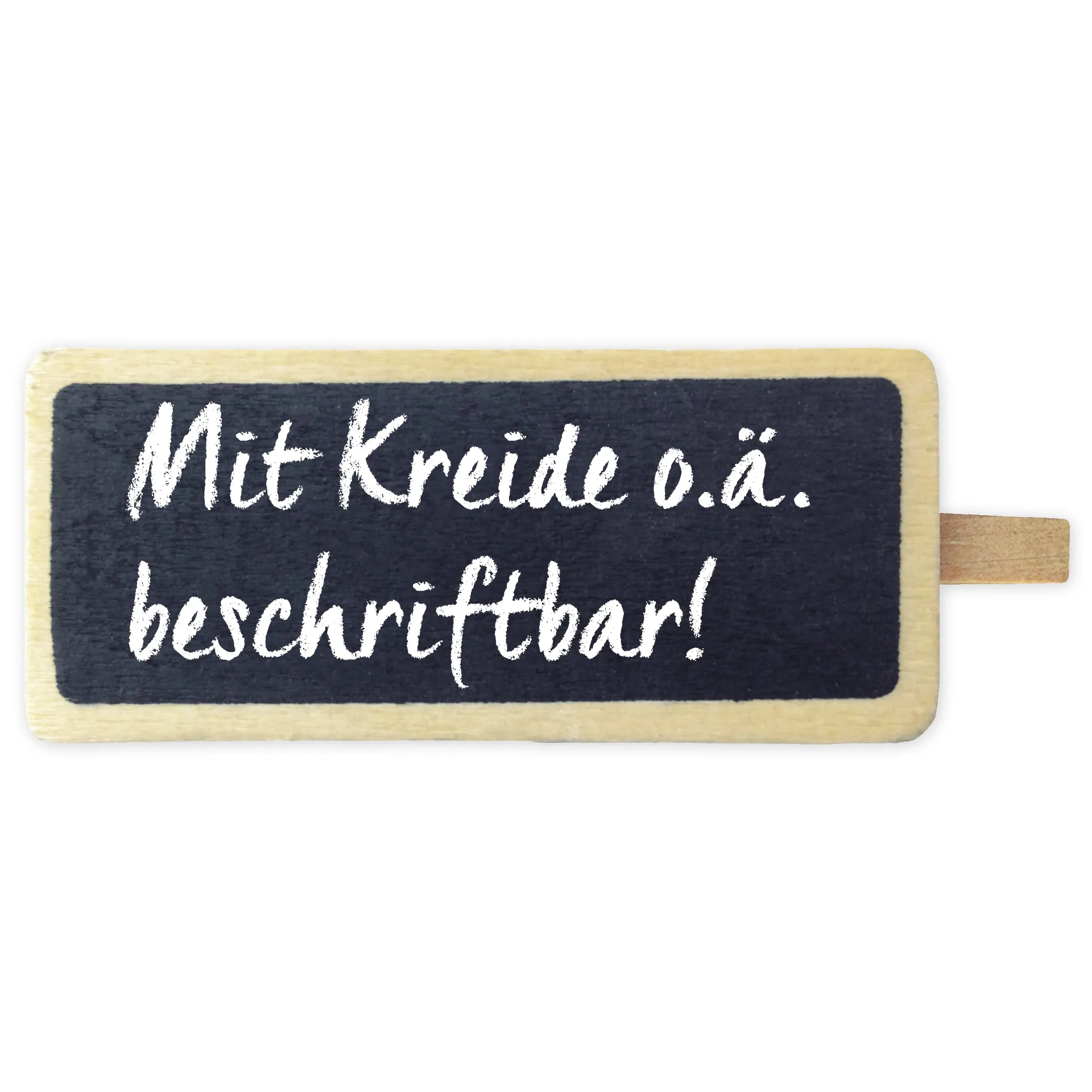 Klemm-Täfelchen schwarz, klein, 6-tlg.