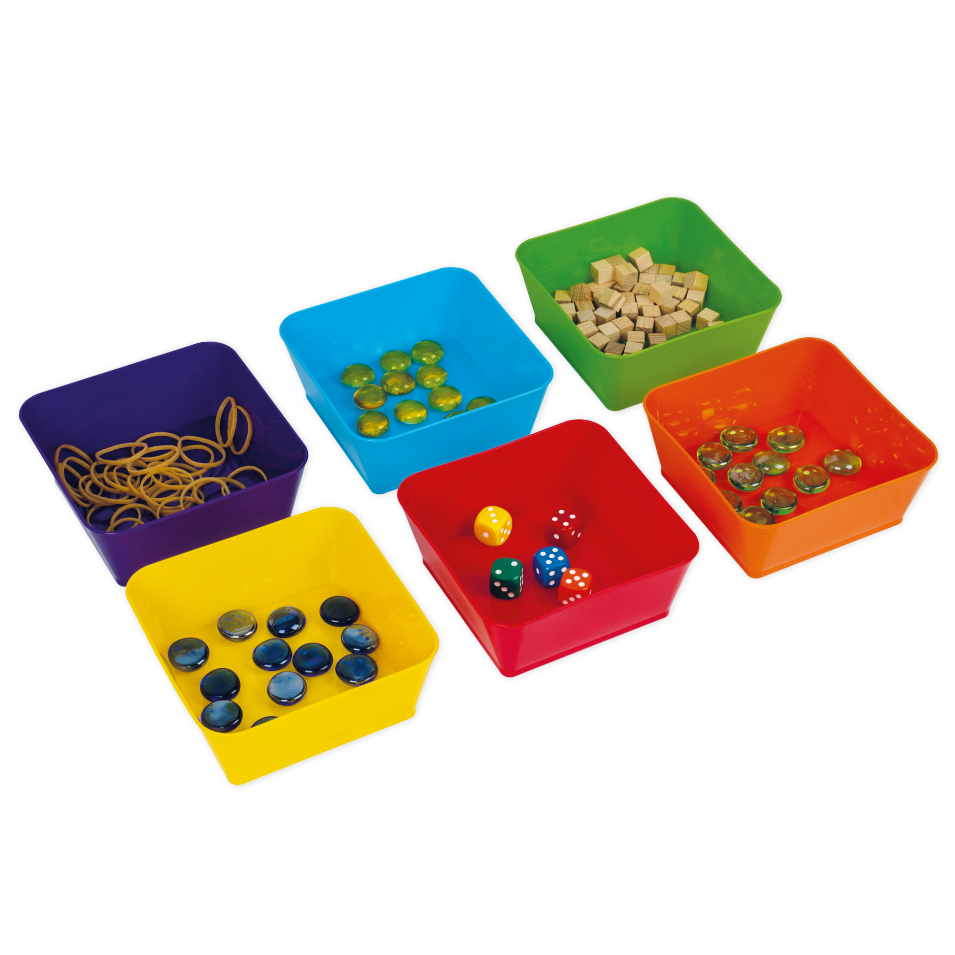Set Materialschalen quadratisch, 6-tlg.