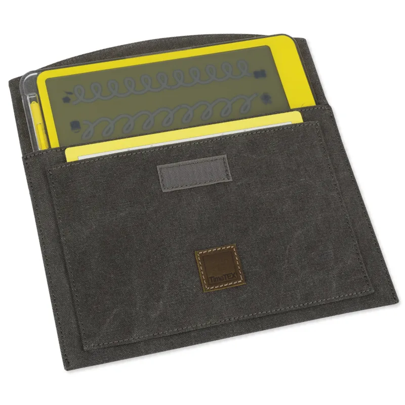 Tablet-Hülle aus Canvas mit Einstecktasche, 30x21 cm