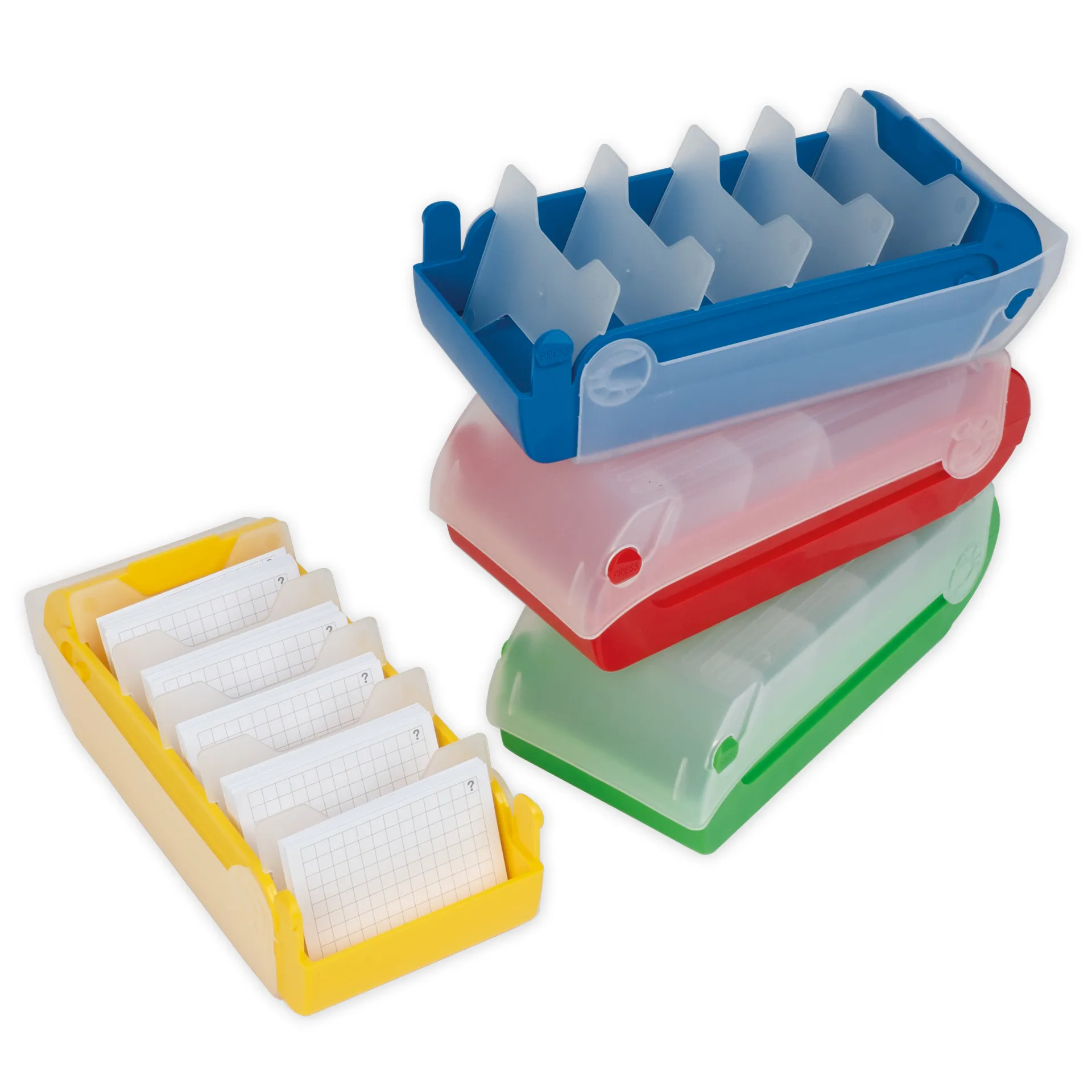 Lern-Karteikasten Kunststoff für A8