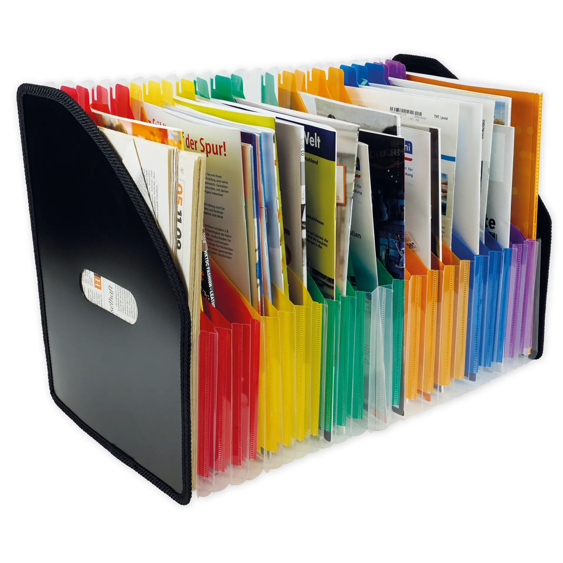 Fächer-Stehsammler A4 XL, beschriftbar