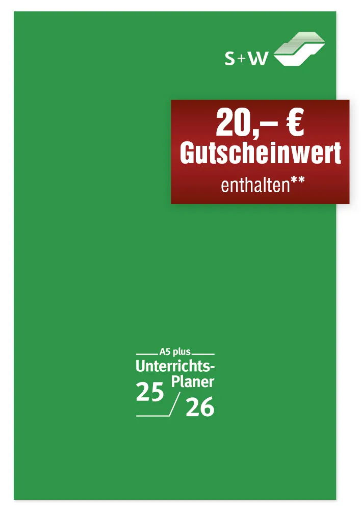 s+w Unterrichts-Planer 25/26 A5plus
