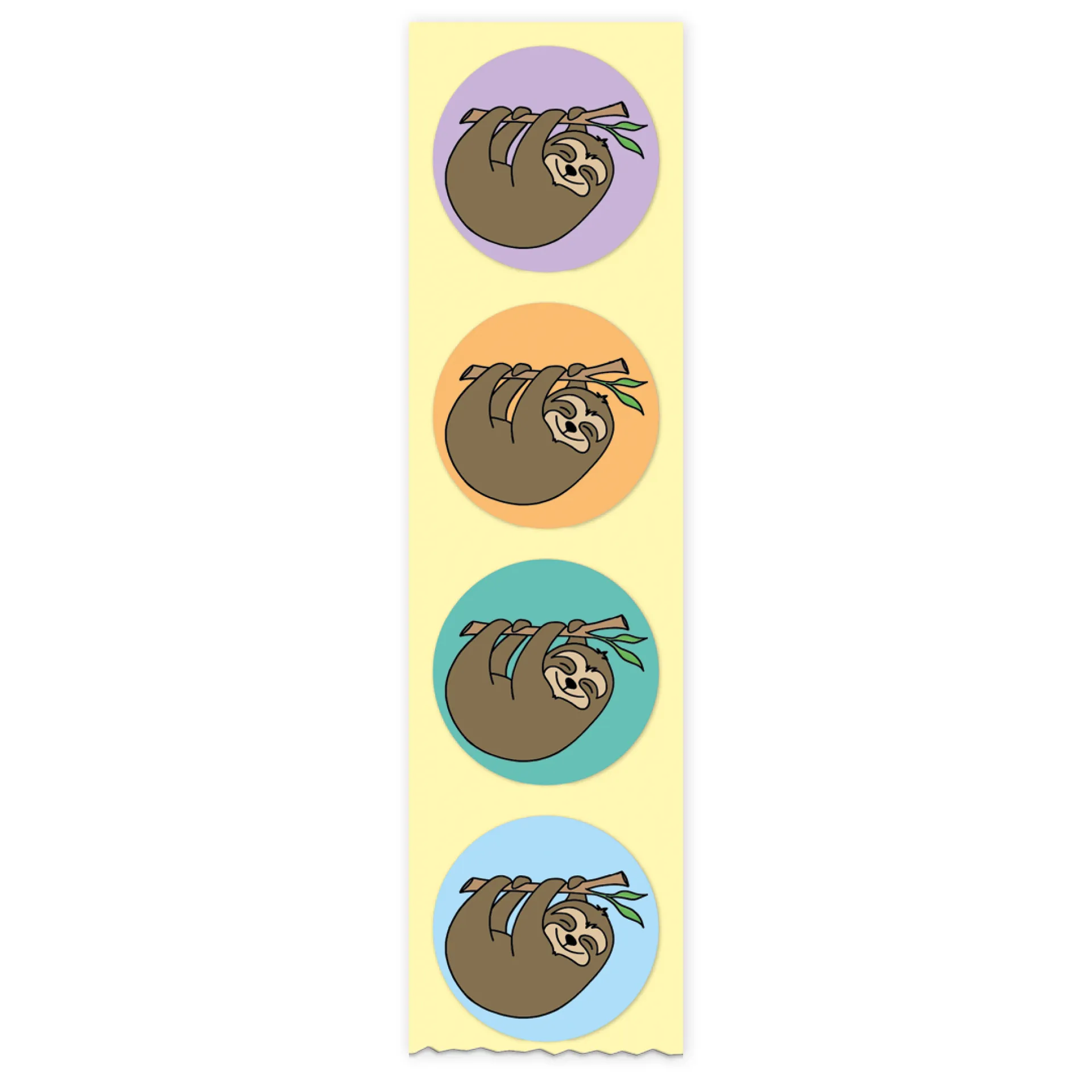 Belobigungs-Aufkleber "Faultier" in Spender-Box, 500 Stück