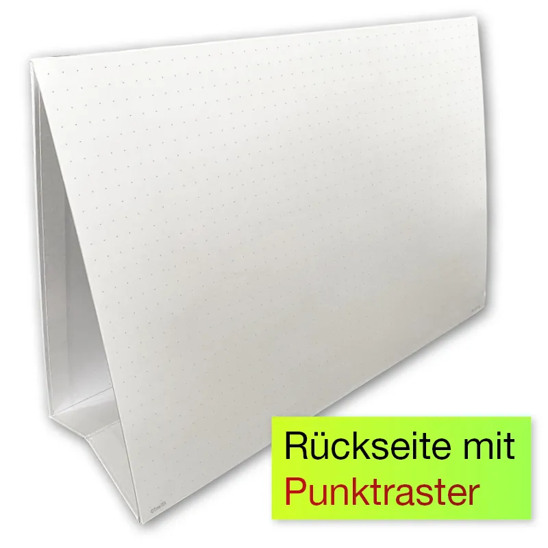 Tisch-Whiteboard A3 zum Aufstellen, magnethaftend