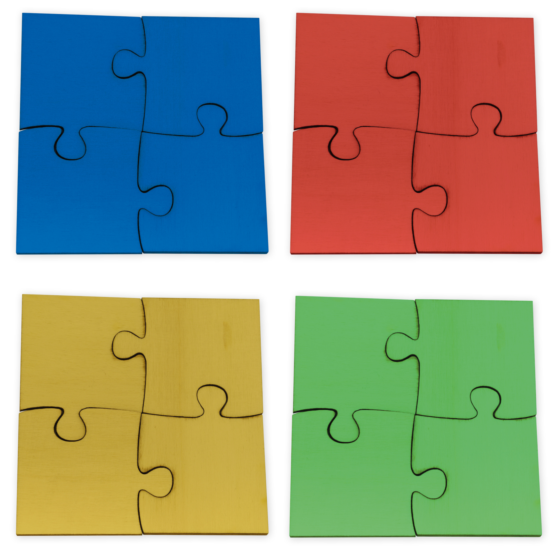 Team-Puzzle aus Holz, 16-tlg.