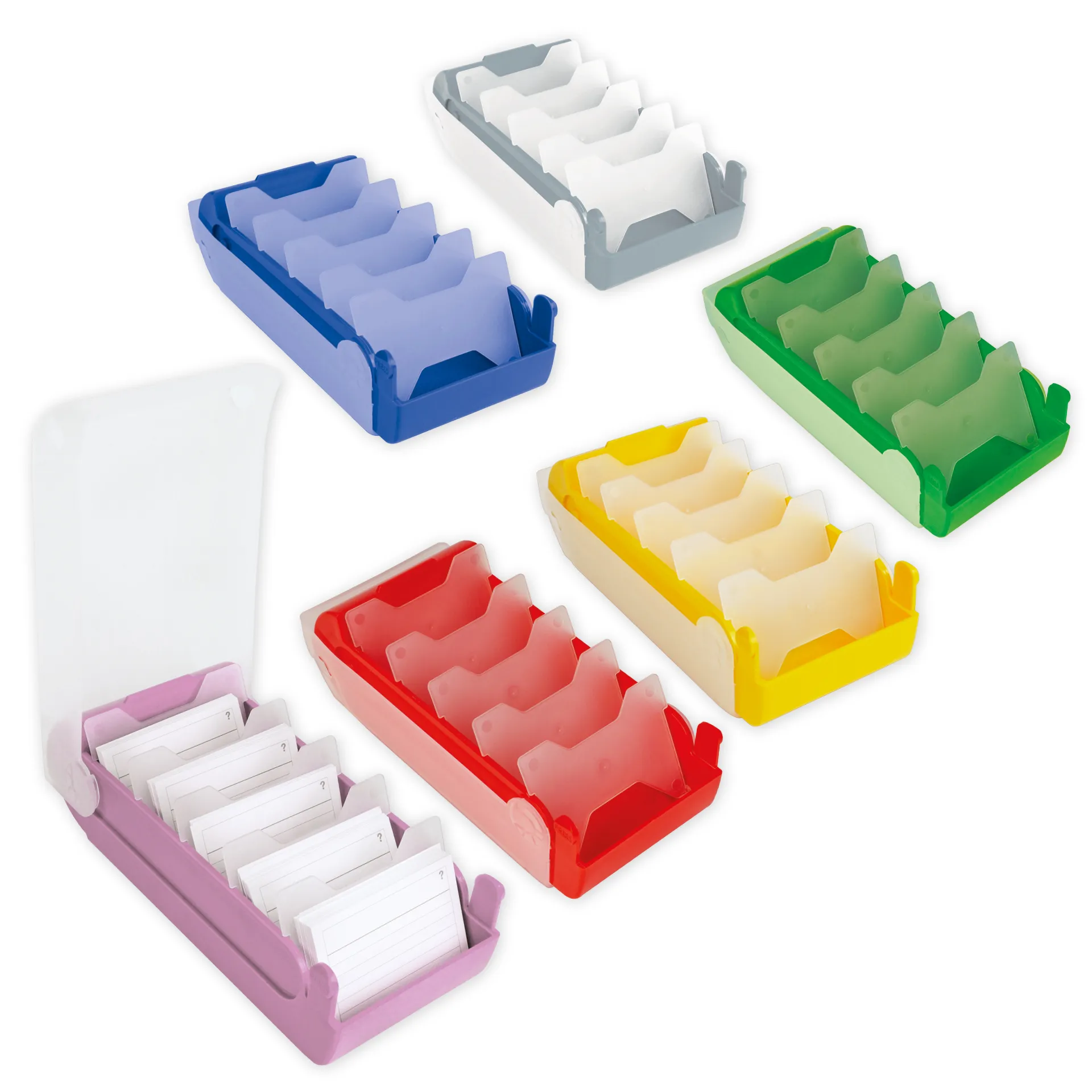 Lern-Karteikasten Kunststoff für A8