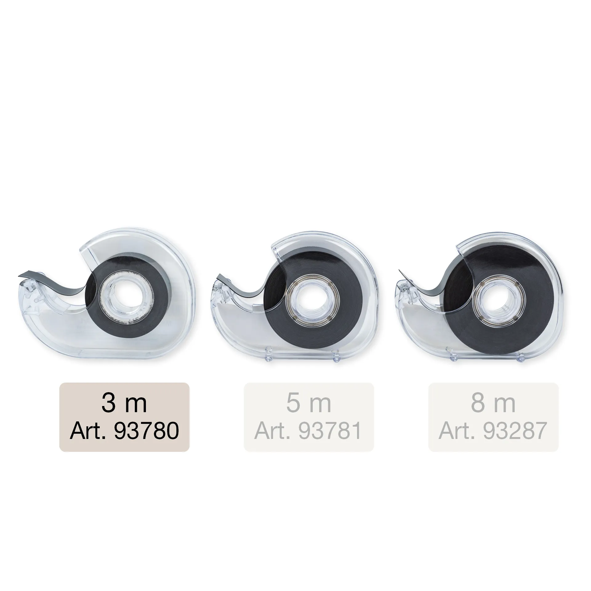 Magnetband auf Abroller, 3m