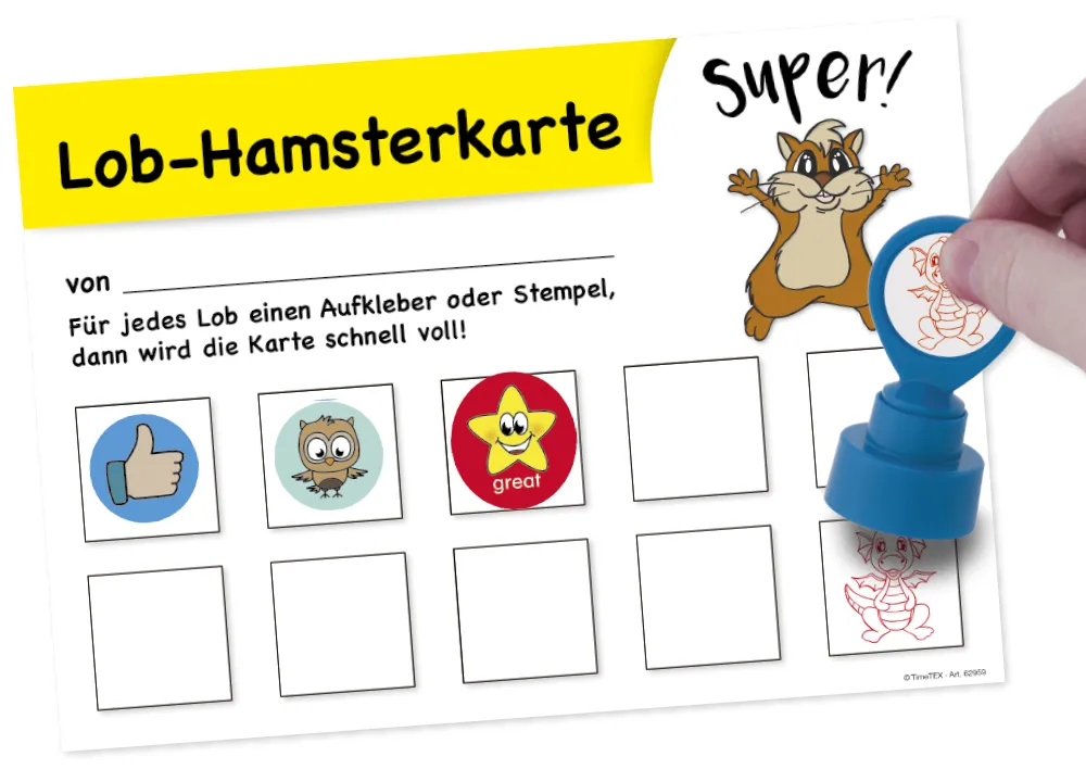 "Hamster" Sammelkarte, 25-tlg
