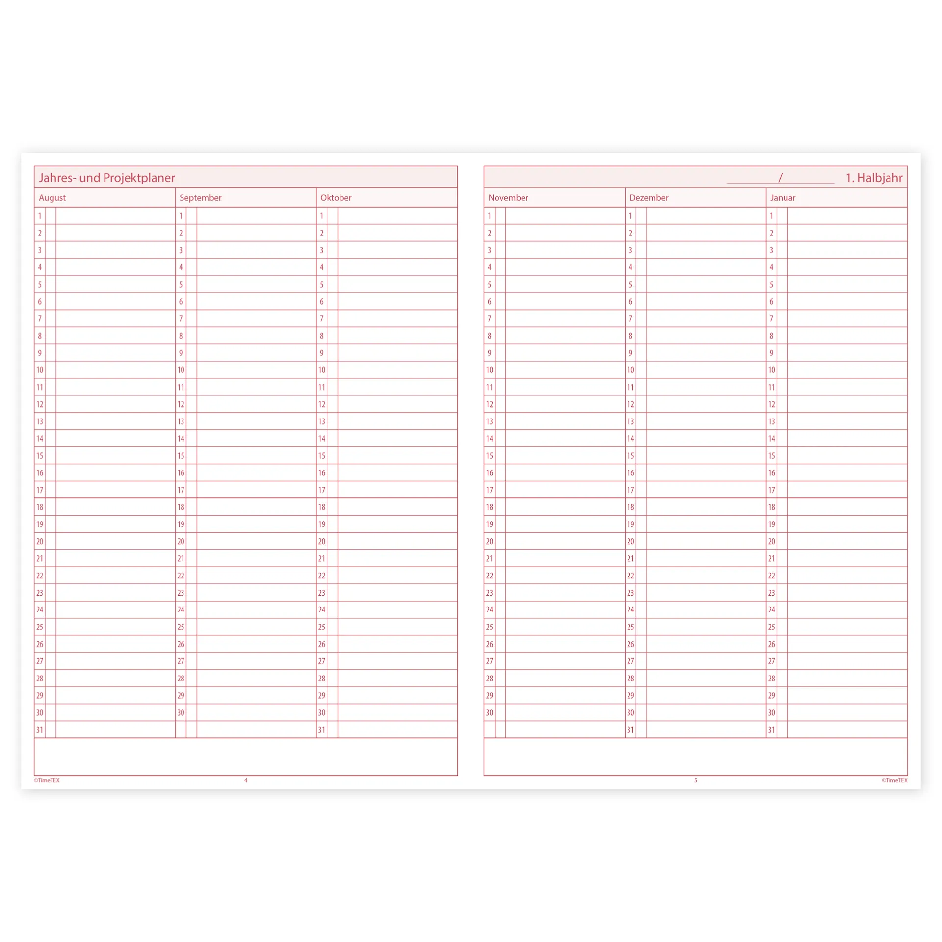 TimeTEX Unterrichts-Planer Universal, A4
