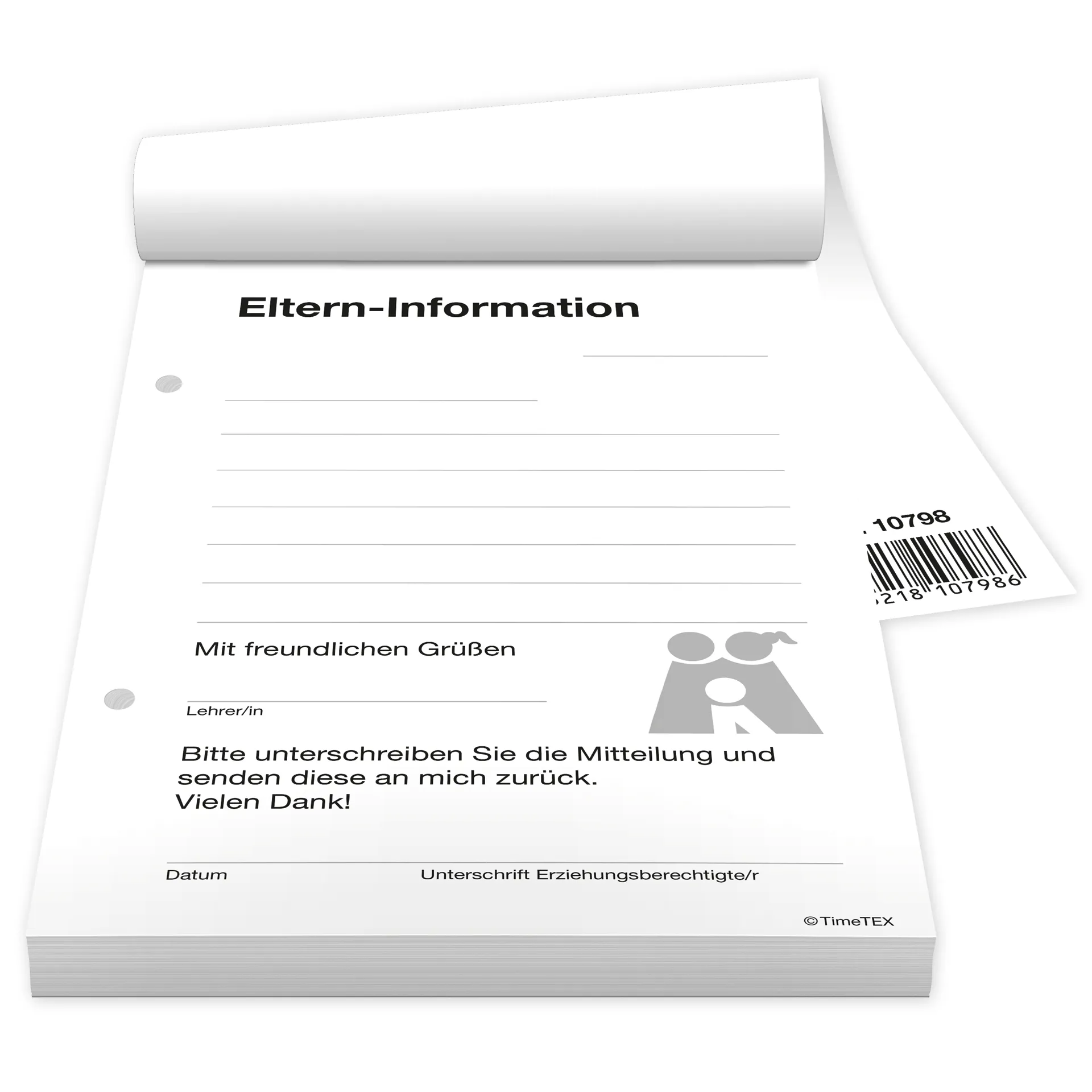 Block Eltern-Informationen A6, 50 Blatt mit Durchschlag