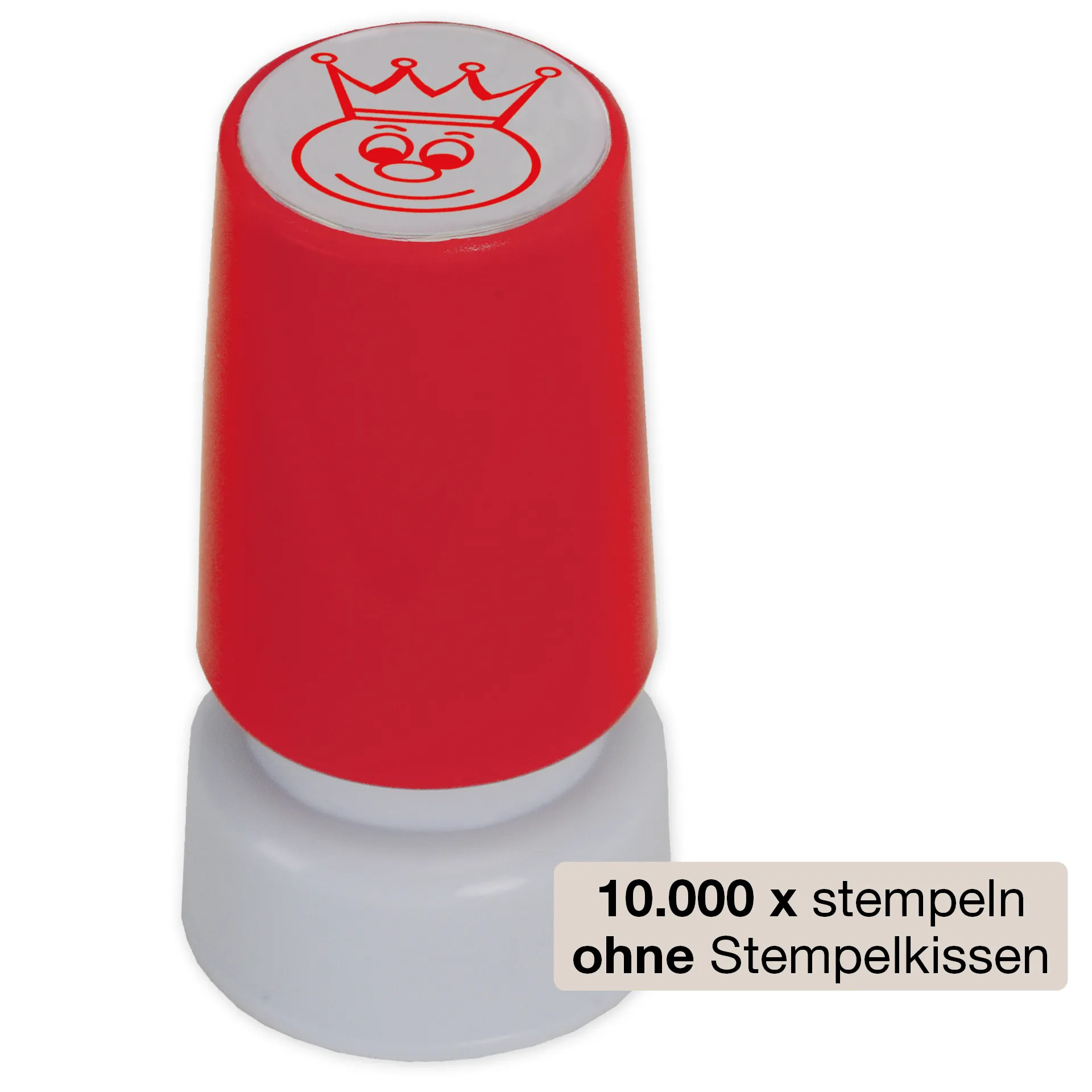 Stempel, Gesicht mit Krone