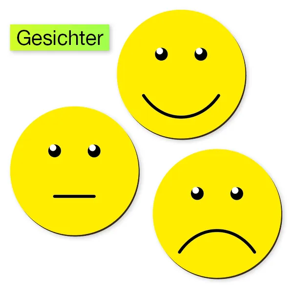 Set Moderations-Sticker divers, magnetisch