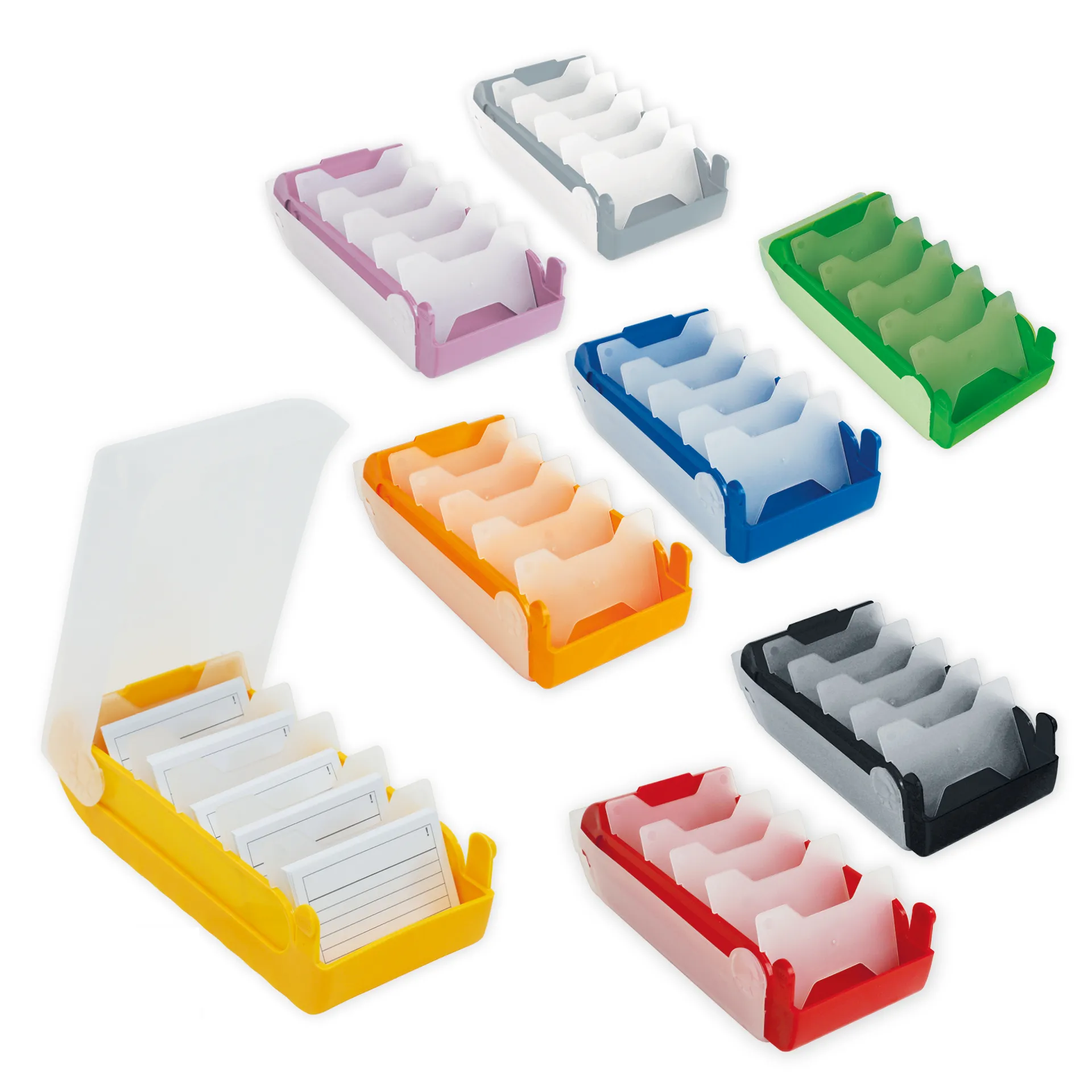 Lern-Karteikasten Kunststoff für A8