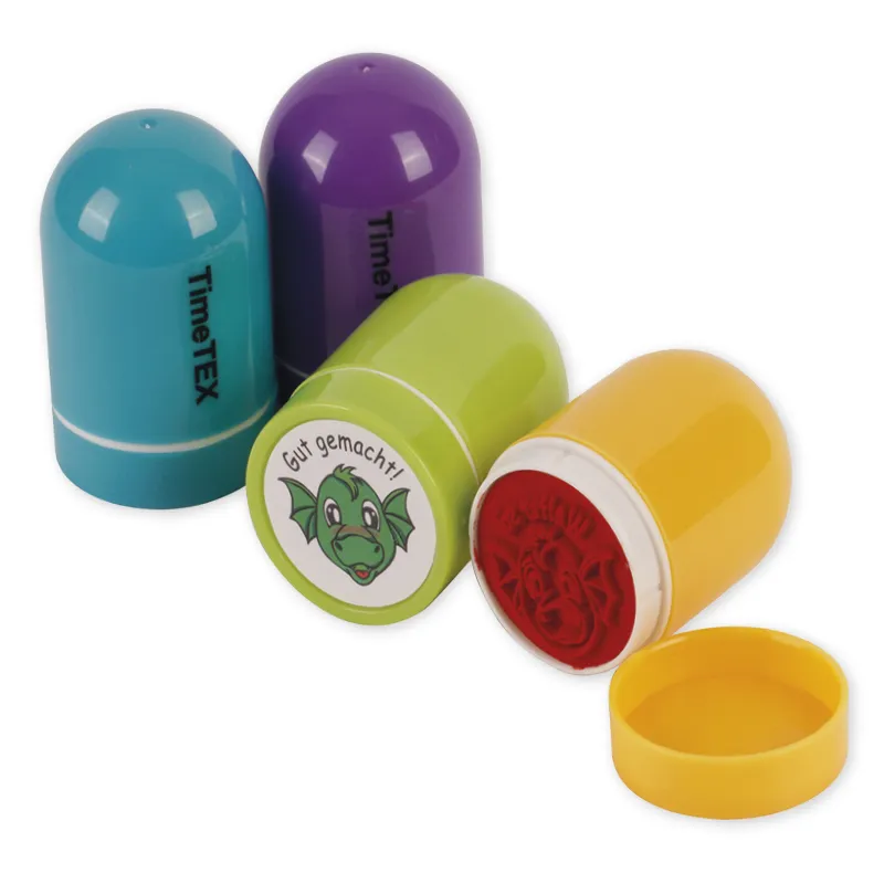 Set Dauer-Stempel "Drachen-Gesichter", 4-tlg.