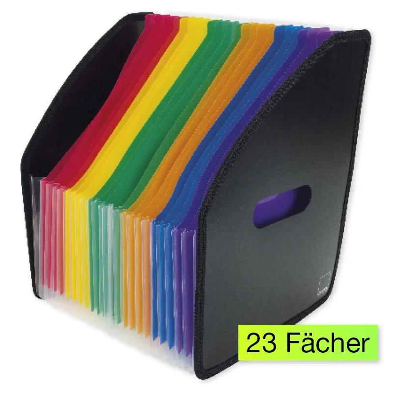 Fächer-Stehsammler A4 XL, beschriftbar