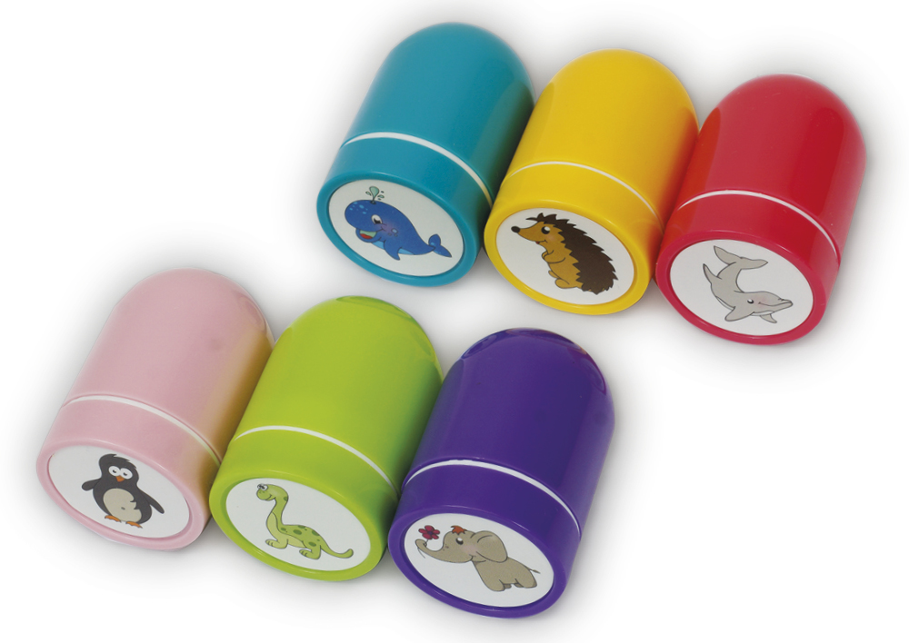 Set Dauer-Stempel "Tiere", 6-tlg.