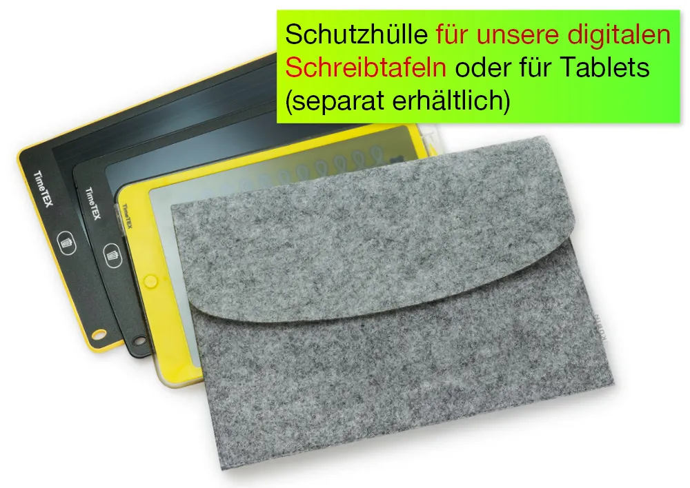 Tablet-Hülle aus Filz mit Einstecktasche, 30x20 cm