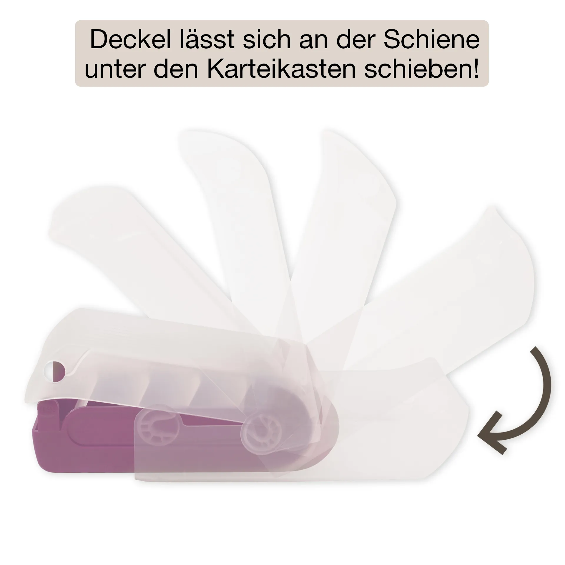 Lernbox A8 Kunststoff mit 100 Lernkärtchen