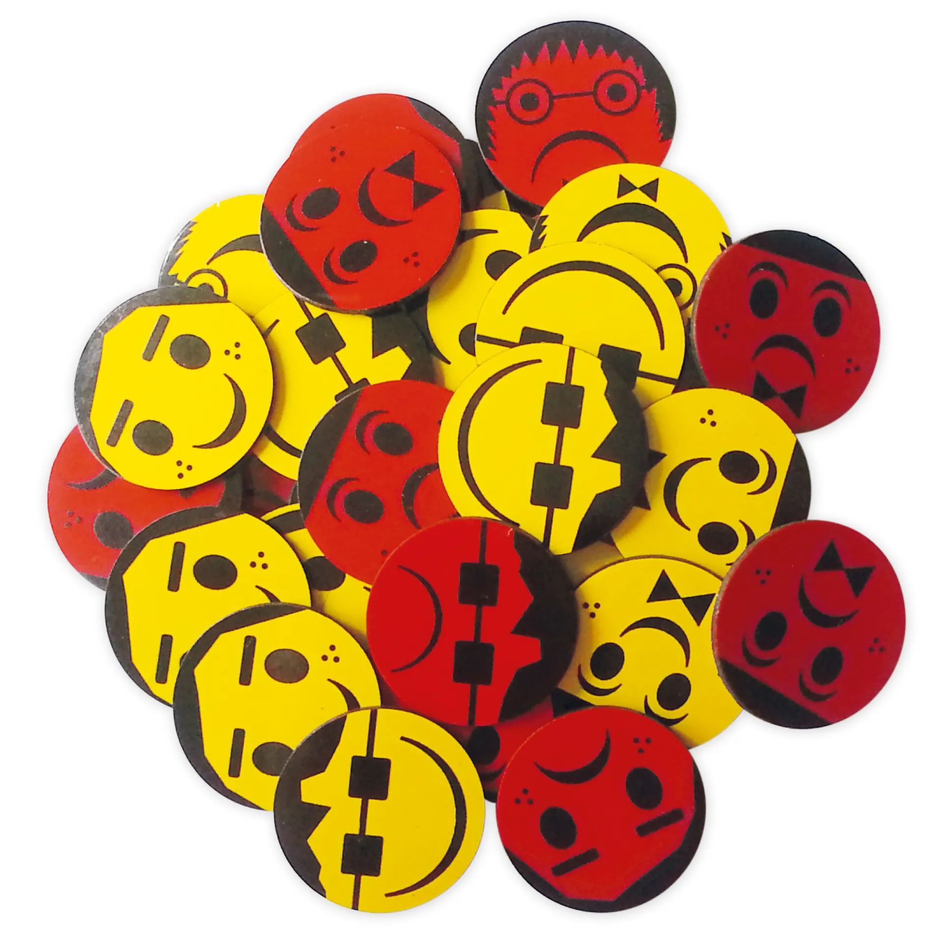 Magnet-Gesichter, 35-tlg.