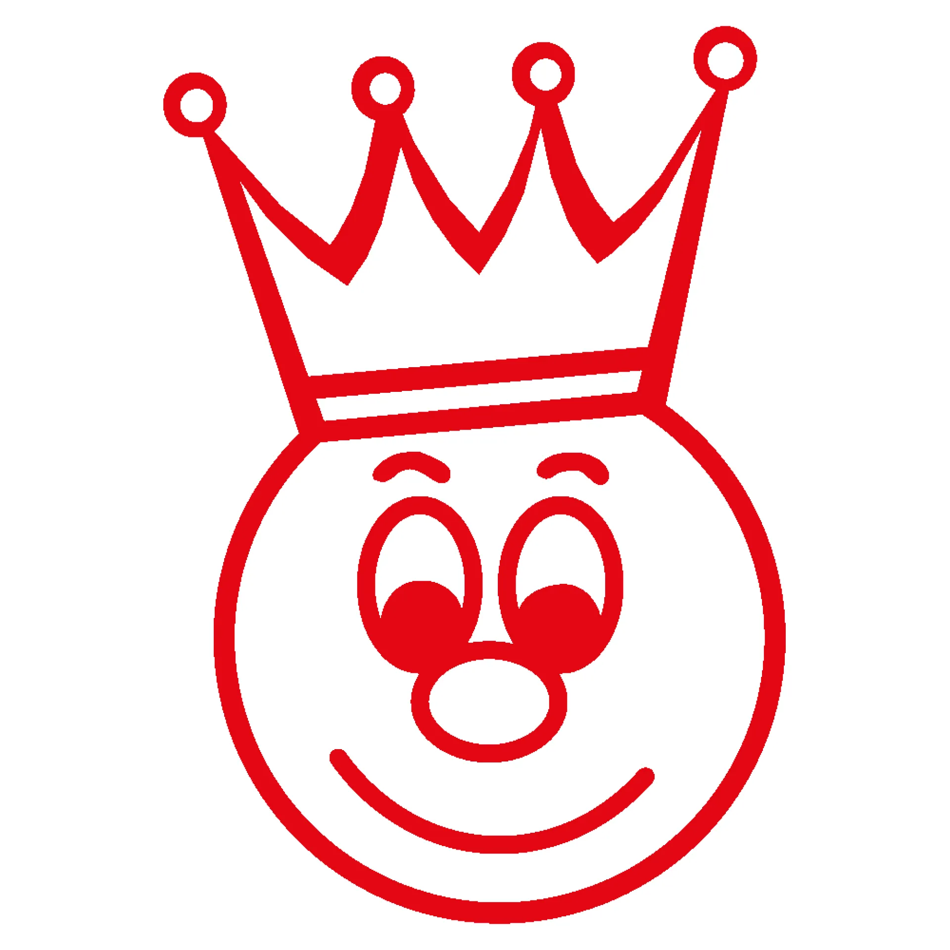 Stempel, Gesicht mit Krone