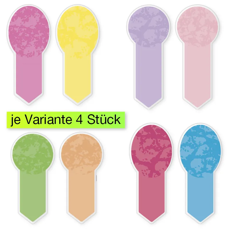 Lesezeichen selbstklebend, 16-tlg.
