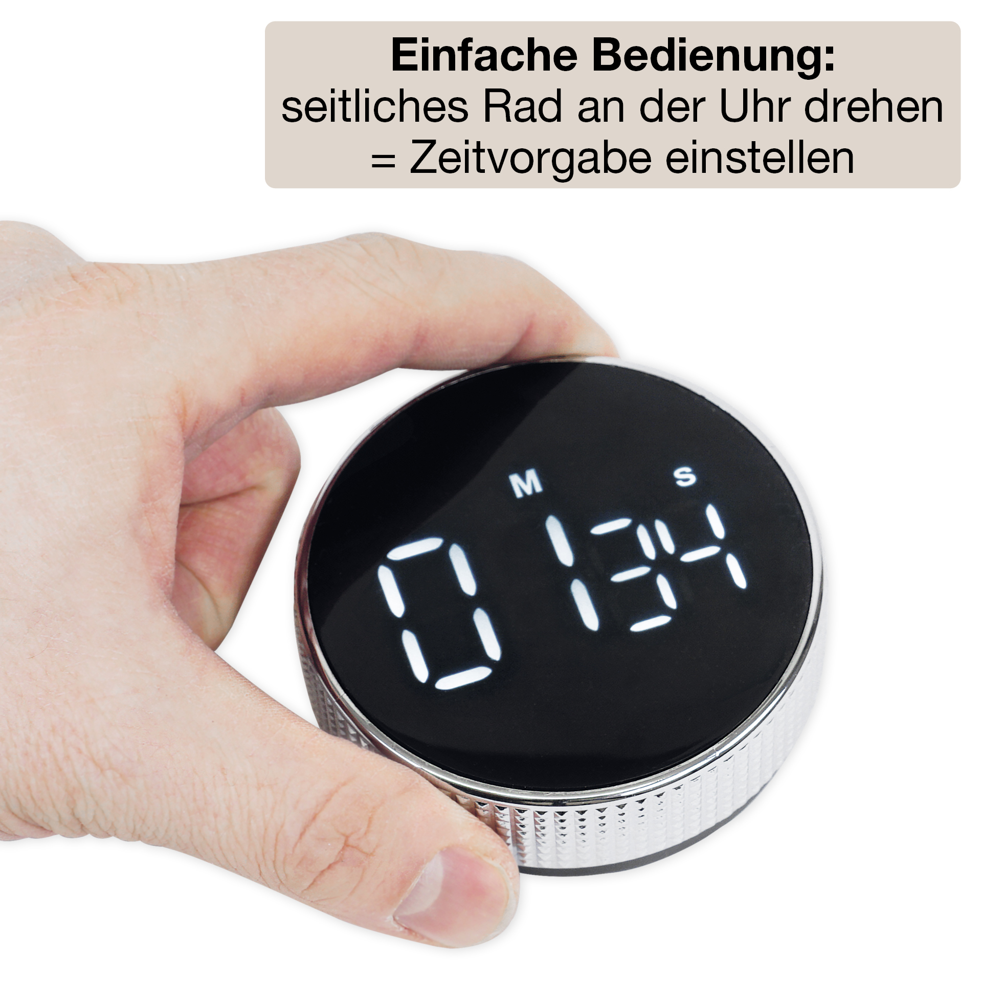 Zeitdauer-Uhr "Digi-Disc" mit Dreh