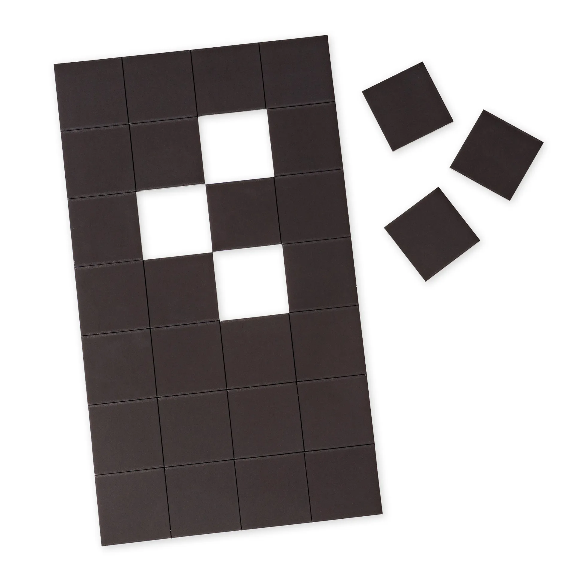 Magnet-Quadrate selbstklebend 30x30mm, 28-tlg.